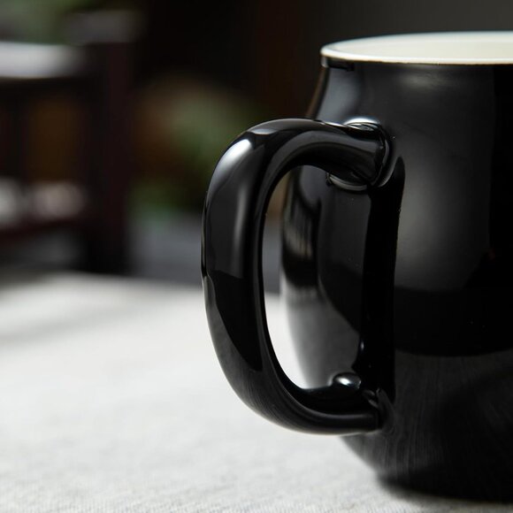 Ceramic Teacup with Infuser and Lid, Mug with Lid for Steeping(Any Color) - Picture 6 of 13